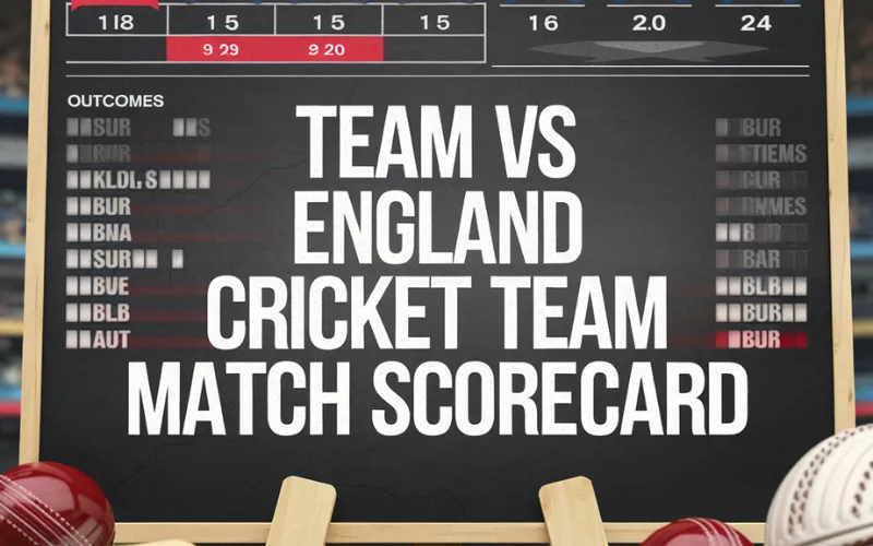 team vs england cricket team match scorecard